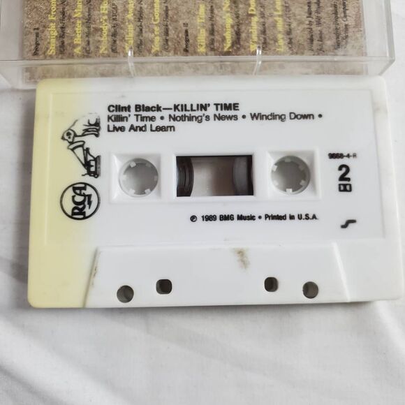 Clint Black Killin’ Time Cassette 1989 RCA BMG - Picture 4 of 4